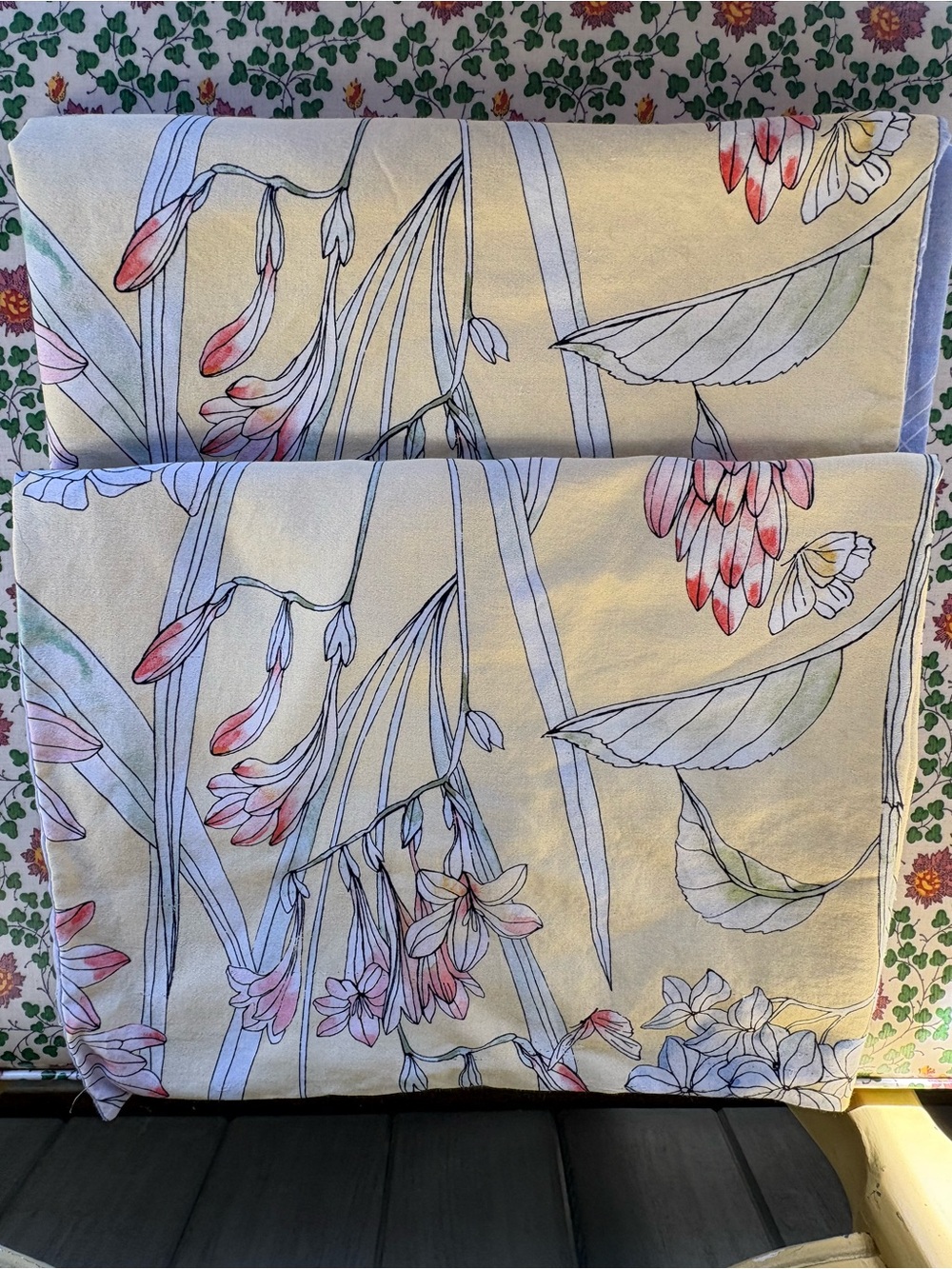 Charter Club Yellow Floral 🌸🌺Set of 2 Cotton Floral Pillow Shams